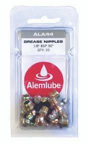 Alemlube Nip 1/8 BSP 90 Deg 10 Pack